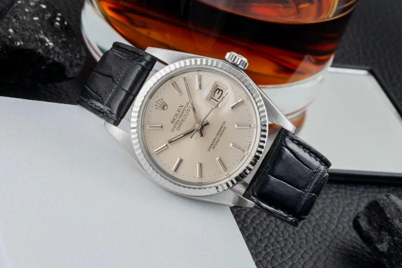 Rolex Datejust steel / white gold automatic men's watch 16014 Vintage [2602587]