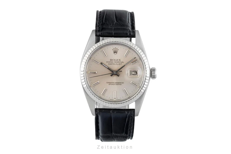 Rolex Datejust steel / white gold automatic men's watch 16014 Vintage [2602587]