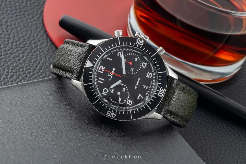 Sinn 158 chronograph steel automatic men's watch 158 Limited [2602734]