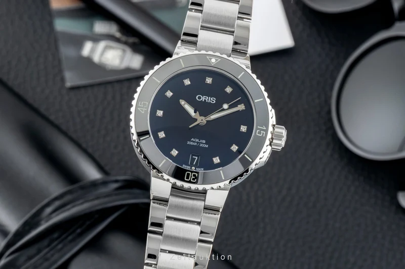 Oris Aquis Date steel automatic women's watch 01 733 7731 4195-07 8 18 05P [2602524]