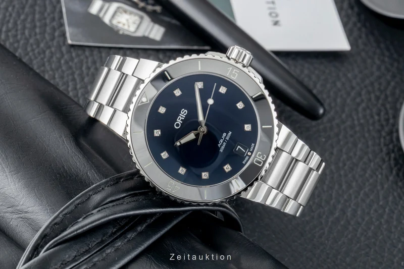 Oris Aquis Date steel automatic women's watch 01 733 7731 4195-07 8 18 05P [2602524]