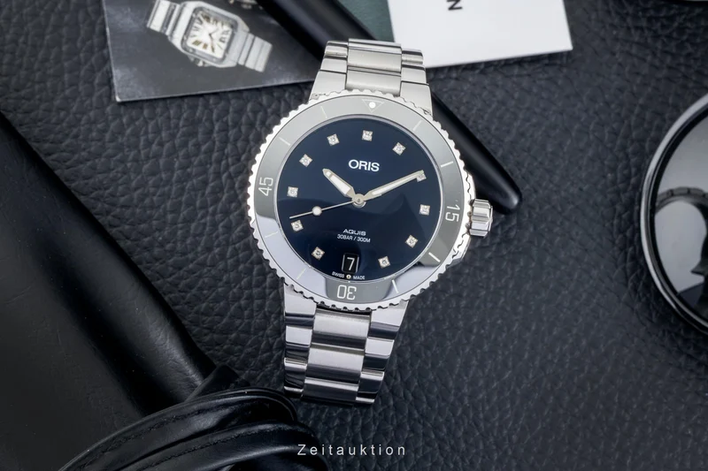 Oris Aquis Date steel automatic women's watch 01 733 7731 4195-07 8 18 05P [2602524]