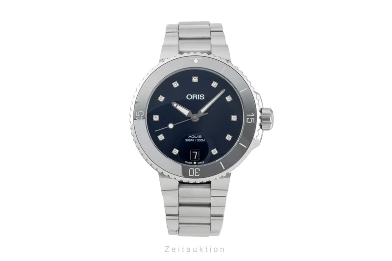 Oris Aquis Date steel automatic women's watch 01 733 7731 4195-07 8 18 05P [2602524]