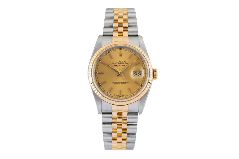 Rolex Datejust steel / gold automatic men's watch 16233 [2602477]