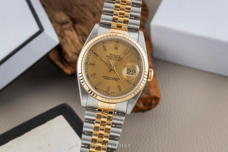 Rolex Datejust steel / gold automatic men's watch 16233 [2602477]