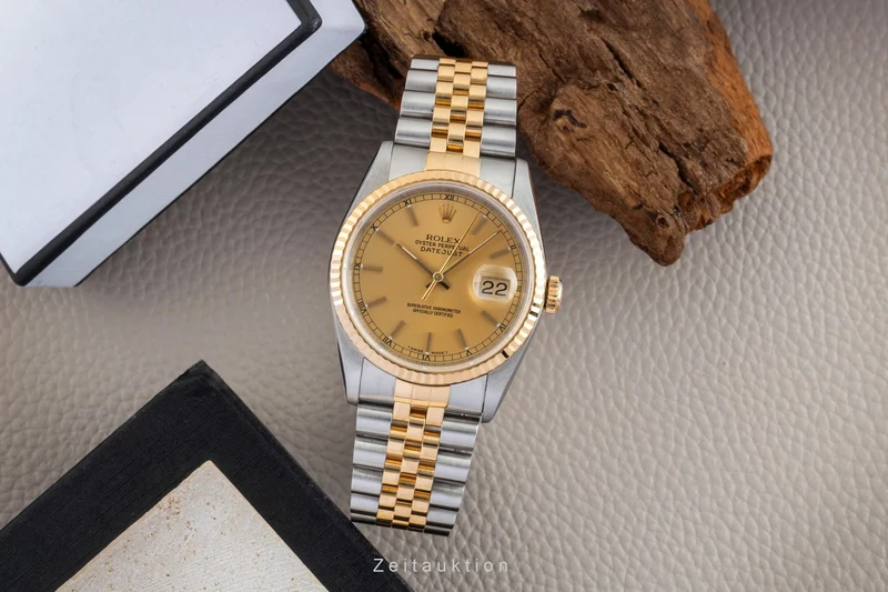 Rolex Datejust steel / gold automatic men's watch 16233 [2602477]