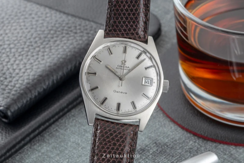 Omega Geneve steel automatic men's watch 166.041 Vintage [2502922]