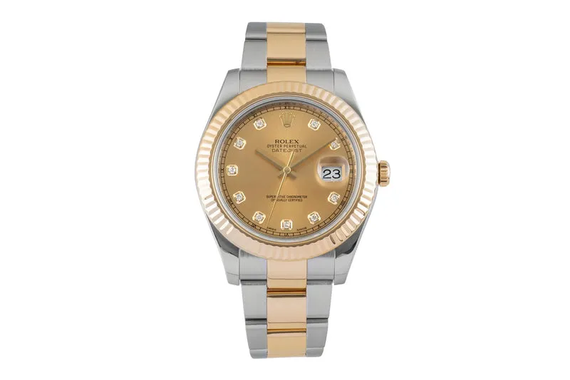 Rolex Datejust steel / gold automatic men's watch 116333 [2602837]