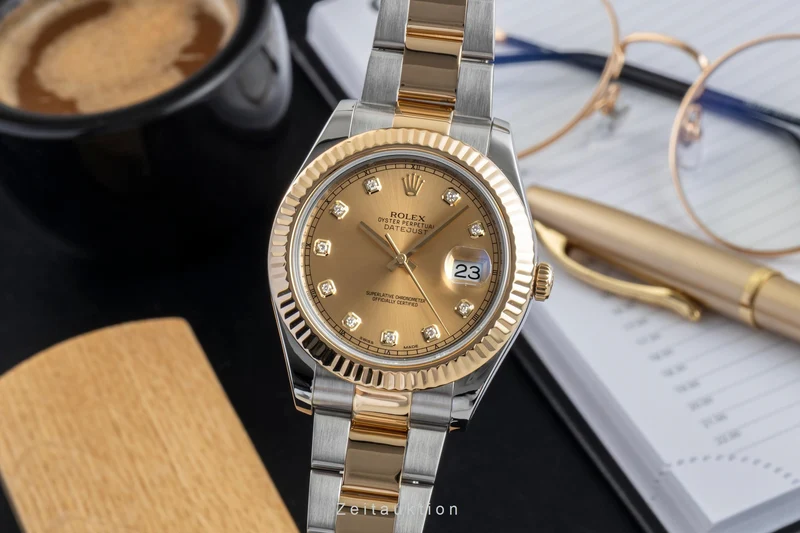 Rolex Datejust steel / gold automatic men's watch 116333 [2602837]