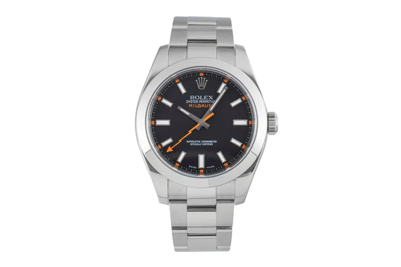Rolex Milgauss steel automatic men's watch 116400 [2602834]