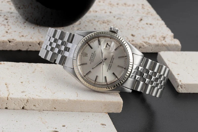 Rolex Datejust steel / white gold automatic men's watch 1600 Vintage [2601693]