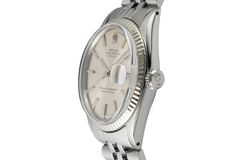 Rolex Datejust steel / white gold automatic men's watch 1600 Vintage [2601693]