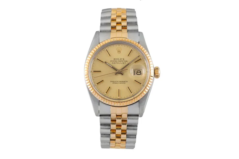 Rolex Datejust steel / gold automatic men's watch 16013 Vintage [2602913]