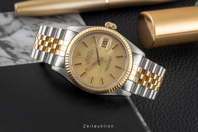 Rolex Datejust steel / gold automatic men's watch 16013 Vintage [2602913]