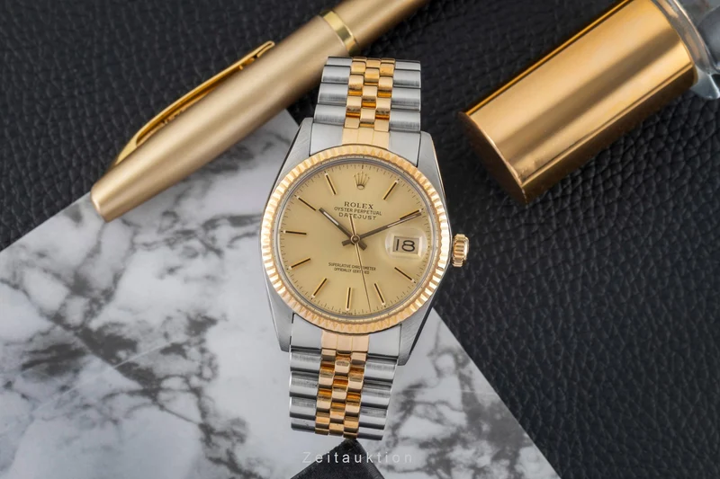 Rolex Datejust steel / gold automatic men's watch 16013 Vintage [2602913]