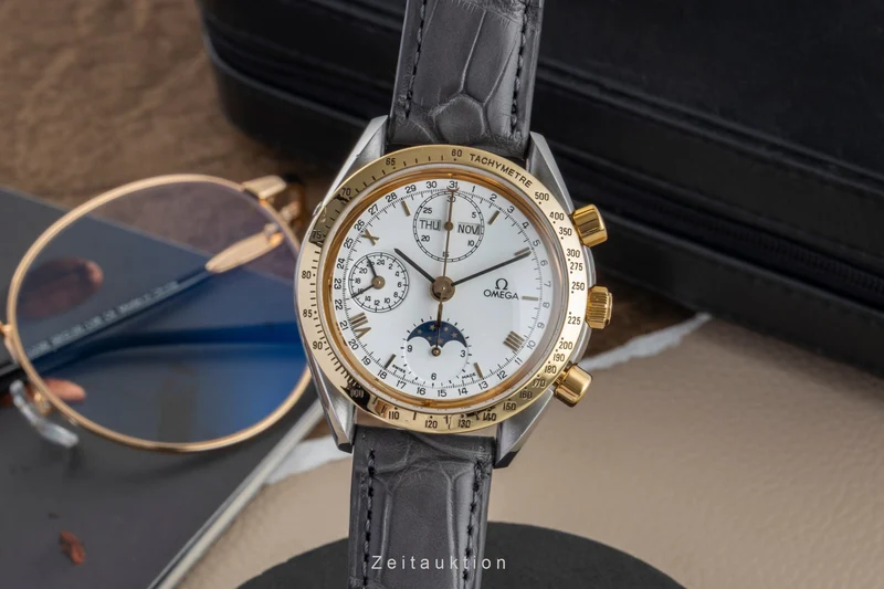 Omega Speedmaster chronograph steel / gold automatic men's watch 3131.20, 175.0034 [2602599]