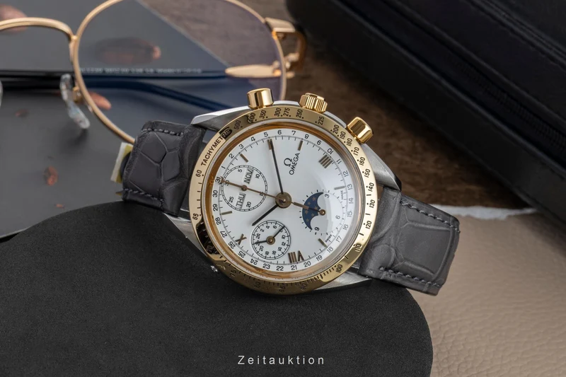 Omega Speedmaster chronograph steel / gold automatic men's watch 3131.20, 175.0034 [2602599]