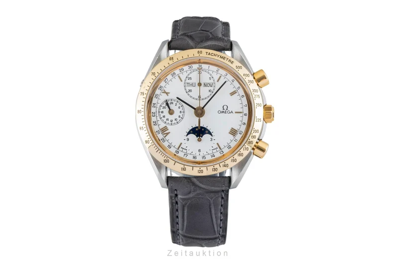 Omega Speedmaster chronograph steel / gold automatic men's watch 3131.20, 175.0034 [2602599]