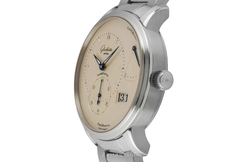 Glashütte PanoReserve steel manual winding men's watch 1-65-01-22-12-71 LP: 12800EUR [2602277]