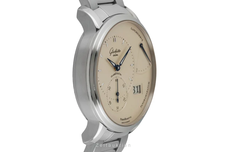 Glashütte PanoReserve steel manual winding men's watch 1-65-01-22-12-71 LP: 12800EUR [2602277]