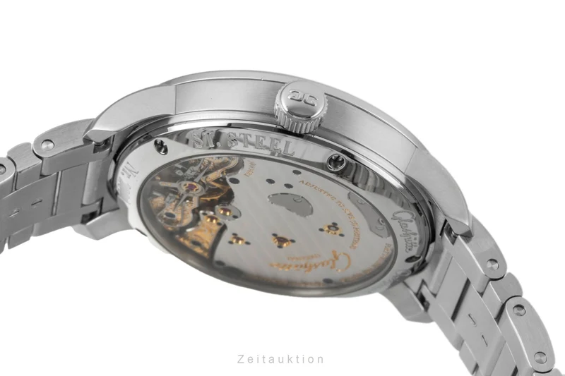 Glashütte PanoReserve steel manual winding men's watch 1-65-01-22-12-71 LP: 12800EUR [2602277]