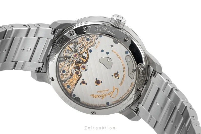 Glashütte PanoReserve steel manual winding men's watch 1-65-01-22-12-71 LP: 12800EUR [2602277]