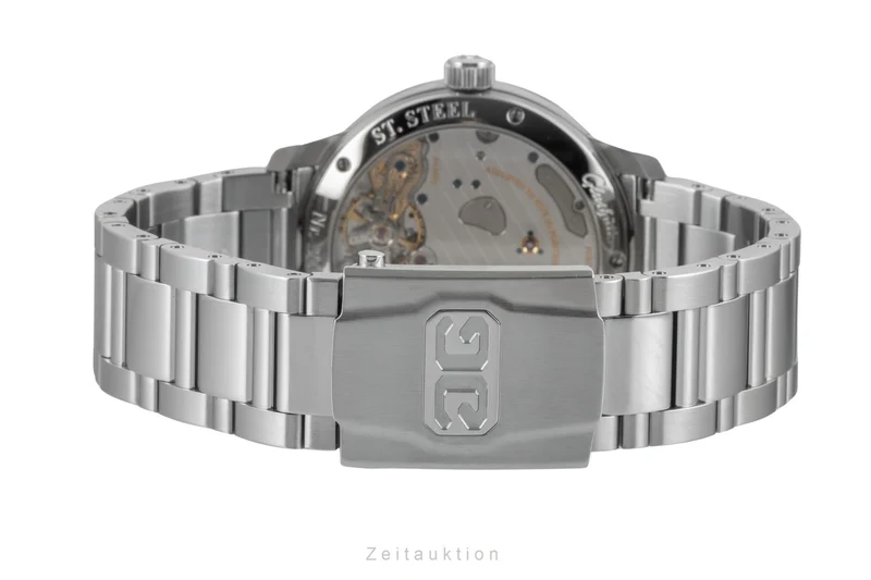 Glashütte PanoReserve steel manual winding men's watch 1-65-01-22-12-71 LP: 12800EUR [2602277]