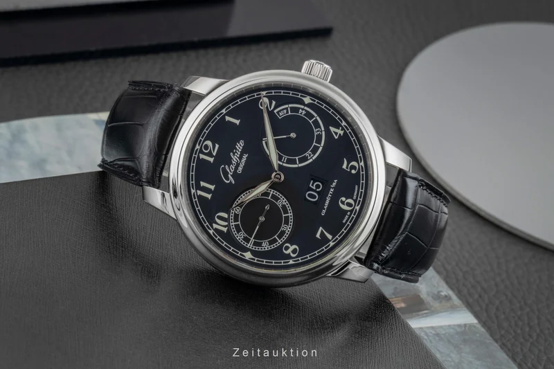 Glashütte Senator steel automatic men's watch 100-14-07-02-30 LP: 11100EUR [2602467]
