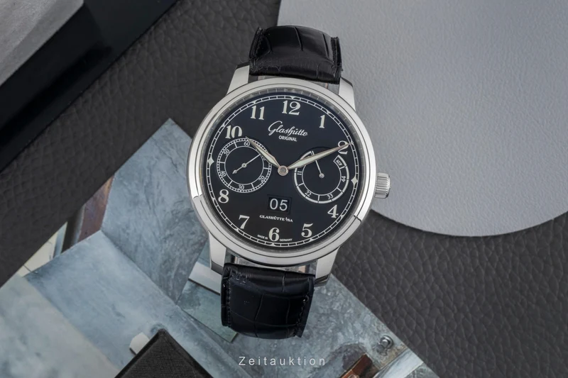 Glashütte Senator steel automatic men's watch 100-14-07-02-30 LP: 11100EUR [2602467]