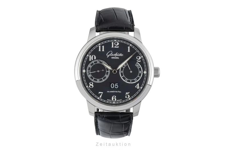 Glashütte Senator steel automatic men's watch 100-14-07-02-30 LP: 11100EUR [2602467]