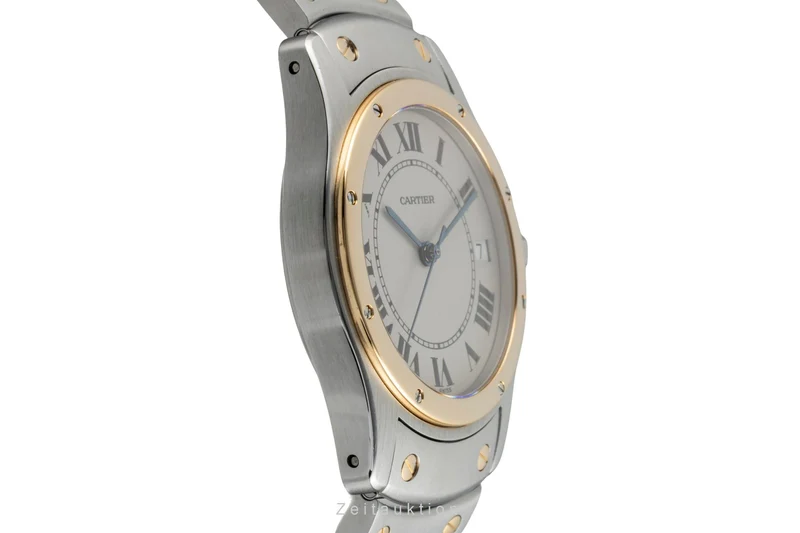 Cartier Santos Ronde steel / gold automatic men's watch W20036R3 [2601918]