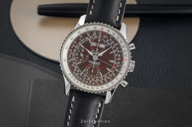 Breitling Montbrillant Datora chronograph steel automatic men's watch A21330 [2602604]