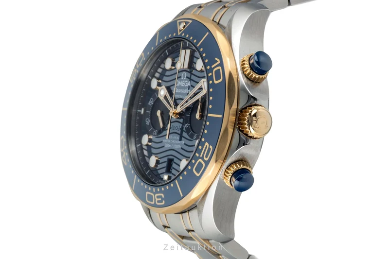 Omega Seamaster chronograph steel / gold automatic men's watch 210.20.44.51.03.001 LP: 18000EUR [2602647]