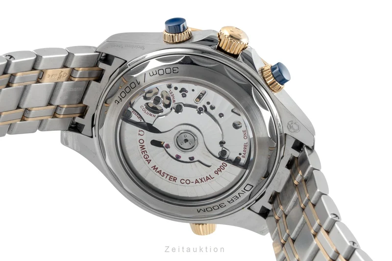 Omega Seamaster chronograph steel / gold automatic men's watch 210.20.44.51.03.001 LP: 18000EUR [2602647]