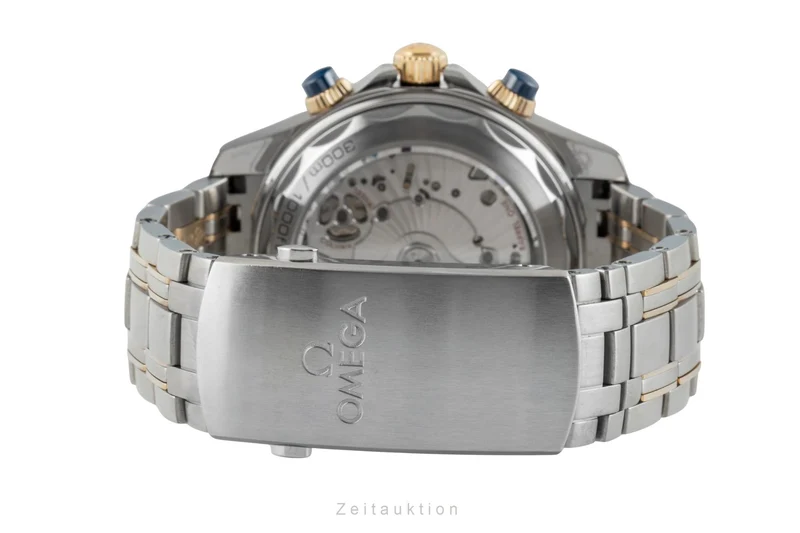 Omega Seamaster chronograph steel / gold automatic men's watch 210.20.44.51.03.001 LP: 18000EUR [2602647]