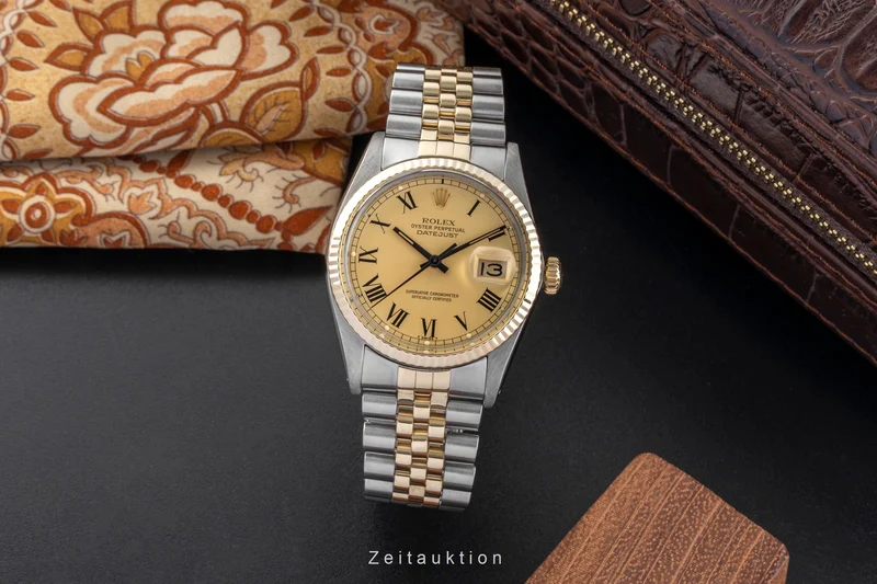 Rolex Datejust steel / gold automatic men's watch 16013 Vintage [2602499]