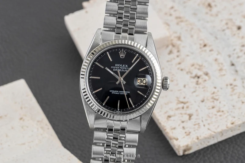 Rolex Datejust steel / white gold automatic men's watch 1601 Vintage [2602256]