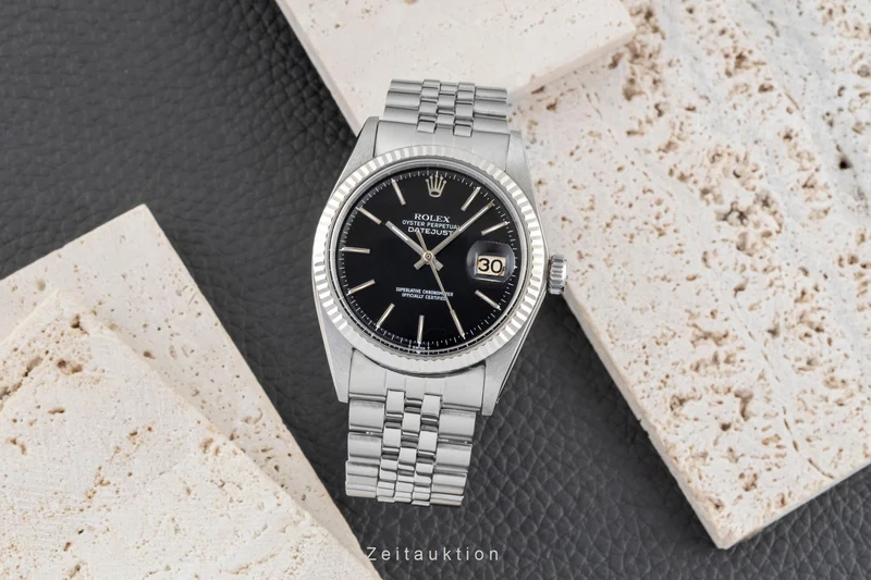 Rolex Datejust steel / white gold automatic men's watch 1601 Vintage [2602256]