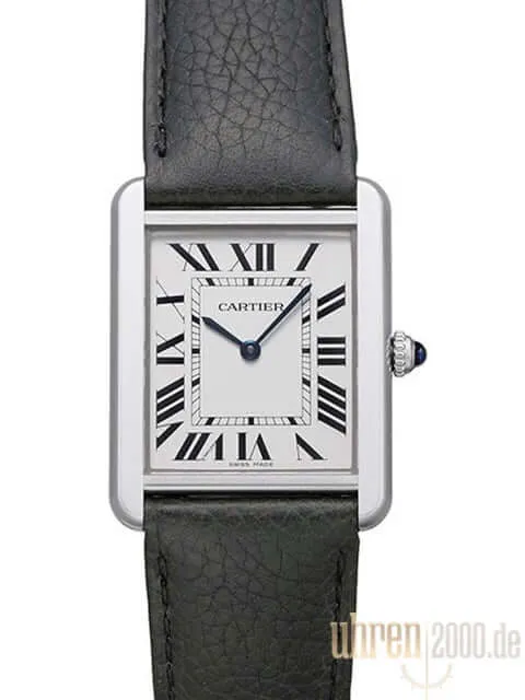 Cartier Tank Solo Großes Modell Leder WSTA0028