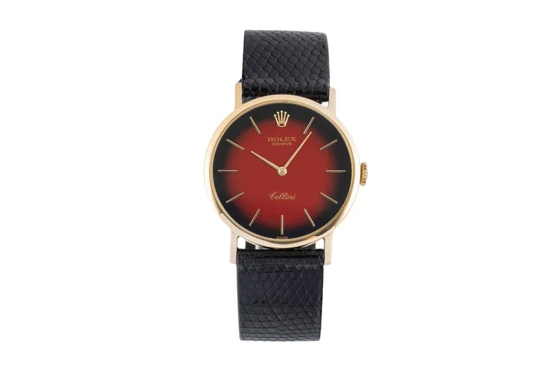 Rolex Cellini 18 ct gold manual winding men's watch 4112 Vintage [2602553]