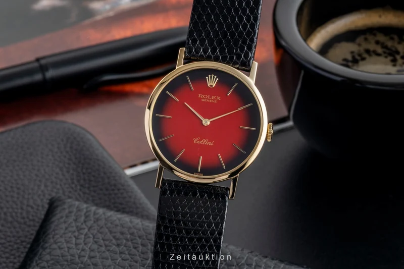 Rolex Cellini 18 ct gold manual winding men's watch 4112 Vintage [2602553]