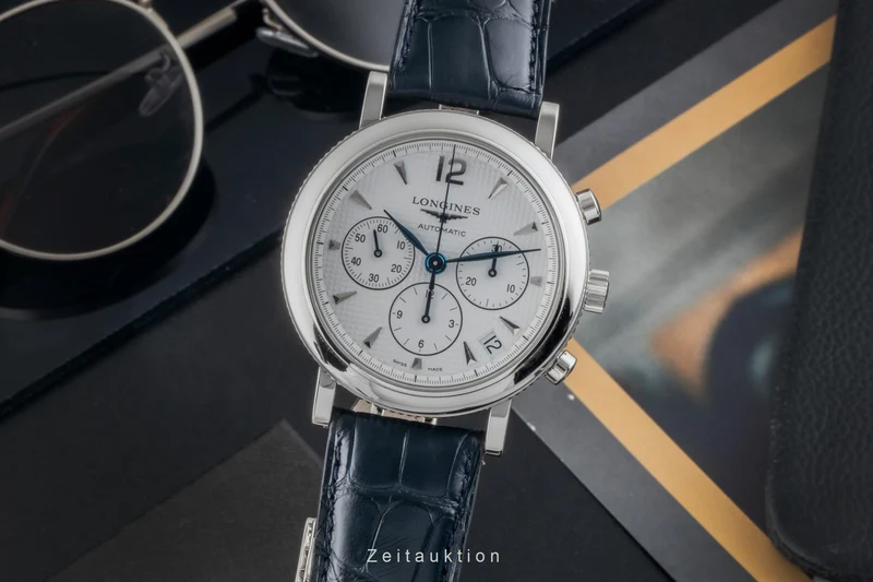 Longines Clous de Paris chronograph steel automatic men's watch L2.704.4 [2601494]