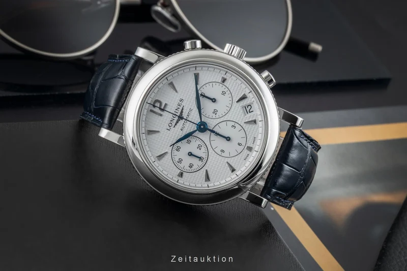 Longines Clous de Paris chronograph steel automatic men's watch L2.704.4 [2601494]