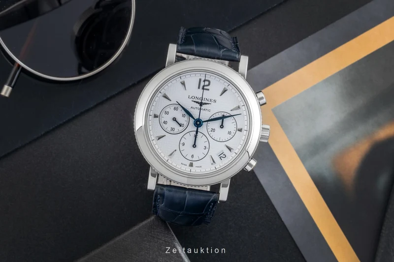 Longines Clous de Paris chronograph steel automatic men's watch L2.704.4 [2601494]