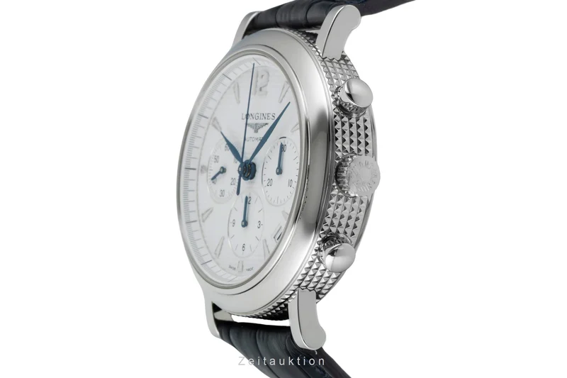 Longines Clous de Paris chronograph steel automatic men's watch L2.704.4 [2601494]