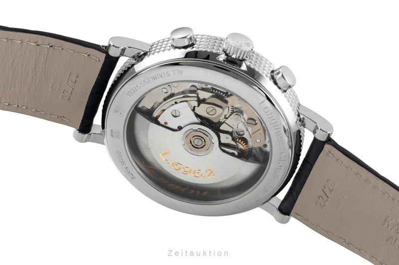 Longines Clous de Paris chronograph steel automatic men's watch L2.704.4 [2601494]