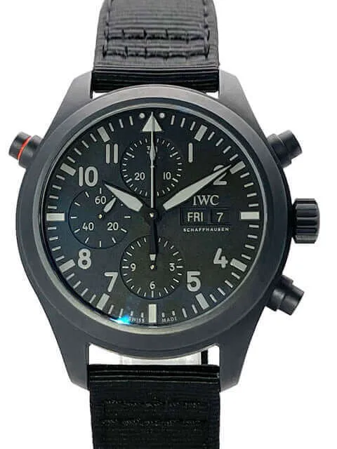 IWC Pilots Watch Double Chronograph Top Gun Ceratanium IW371815 aus 2020