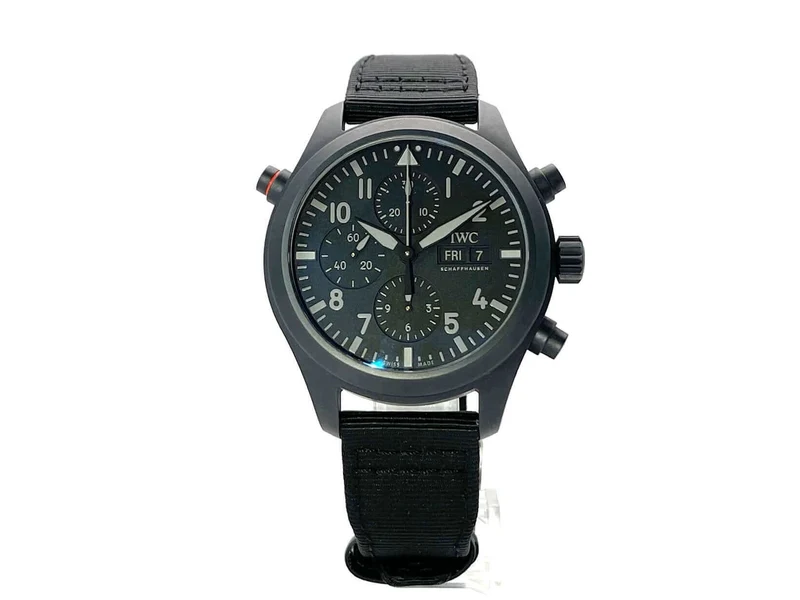IWC Pilots Watch Double Chronograph Top Gun Ceratanium IW371815 aus 2020