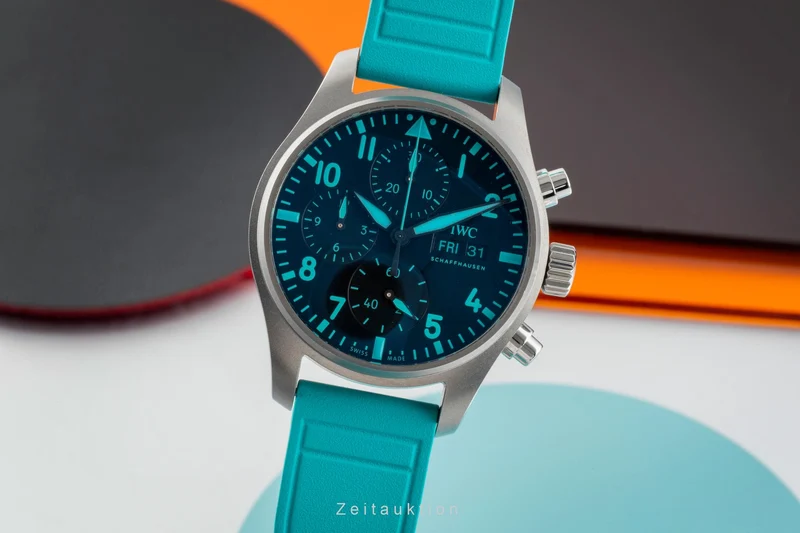 IWC Fliegerchronograph chronograph titanium automatic men's watch IW388108 LP: 9000EUR [2507487]