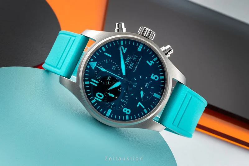 IWC Fliegerchronograph chronograph titanium automatic men's watch IW388108 LP: 9000EUR [2507487]
